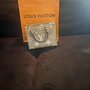 Louis Vuitton Gray Mini Bag with Monogram